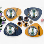 Premium Synthetic Leather Table Mats – Reversible Dining Set