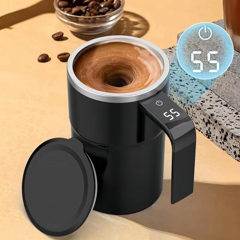 Intelligent Coffee Mug with Stirrer and Temp Control - Dotisk