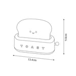 USB-Powered Toaster-Shaped LED Accent Light with Dimmer – 5.3 in Retro Desktop Lamp for Bedroom Nightstand Desk Office Dorm – Warm White Glo
