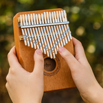 Natural Wood 17-Key Kalimba Thumb Piano Instrument