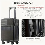 TravelMate | Hard Shell Carry-On Suitcase with USB Charging & Cup Holder | TSA Approved for Secure Travel
