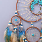 Blue Crystal Wall Hanging Dreamcatcher for Home Decor