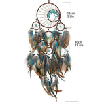 Blue Crystal Wall Hanging Dreamcatcher for Home Decor