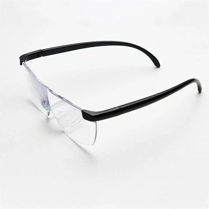 Magnifying Reading Glasses 250% Zoom Hands-Free Vision Aid for Needlework Crafts Repairs Hobbies Over Prescription Eyewear Unisex