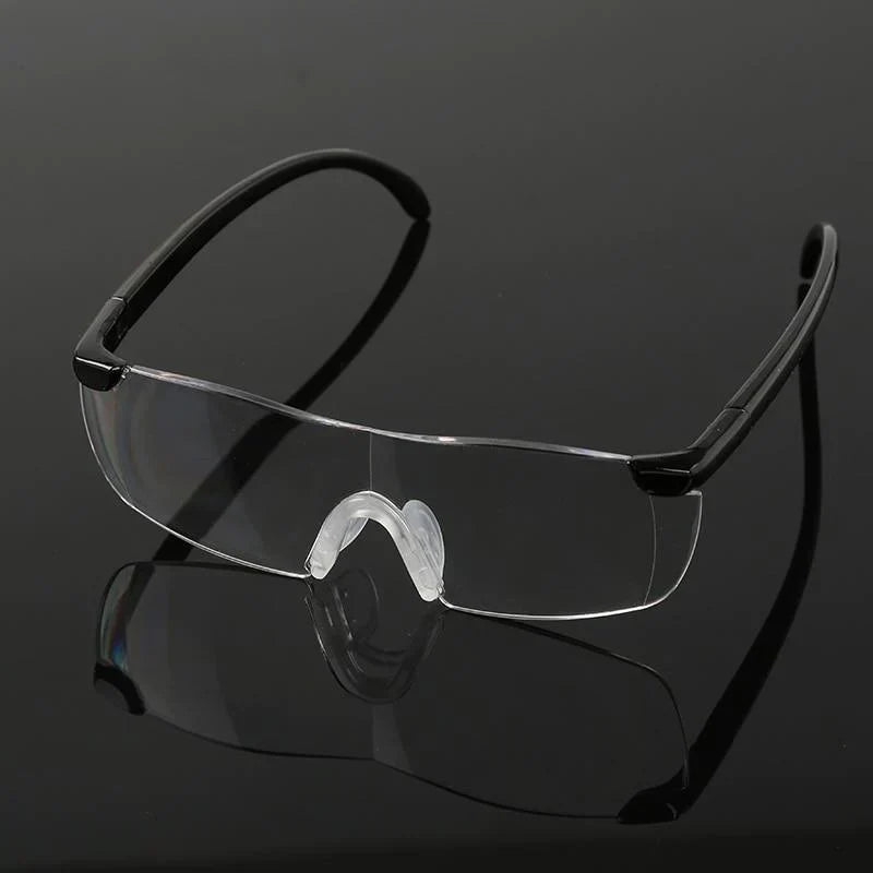 Magnifying Reading Glasses 250% Zoom Hands-Free Vision Aid for Needlework Crafts Repairs Hobbies Over Prescription Eyewear Unisex