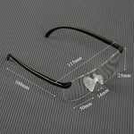 Magnifying Reading Glasses 250% Zoom Hands-Free Vision Aid for Needlework Crafts Repairs Hobbies Over Prescription Eyewear Unisex