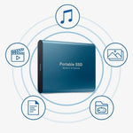 Solid-State Drive USB 3.1 Lightweight Metal Backup Solution 1TB 2TB 4TB 8TB 16TB for Windows Mac Gaming Console Transfer