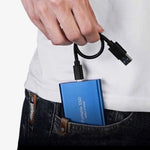Portable Solid State Drive 128GB USB 3.1 High-Speed Data Storage for Mac PC Backup Transfer Blue Black Gold Red