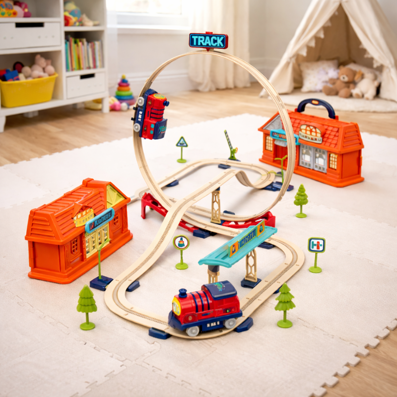 Portable Train Rail Set - Dotisk