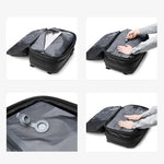 Space-Saving Vacuum Backpack with Built-In Compression System for Travel, Camping & Weekend Trips