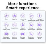 Ultra-Slim Fitness Tracker Smartwatch with Heart Rate Monitor, Sleep Tracking & IP67 Water Resistance for iPhone & Android – Full Touch