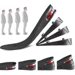 Adjustable Height Boosting Insoles for Men – Shock Absorbing Elevator Shoe Inserts with Ventilated Design – Add 1 to 3.5 Inches