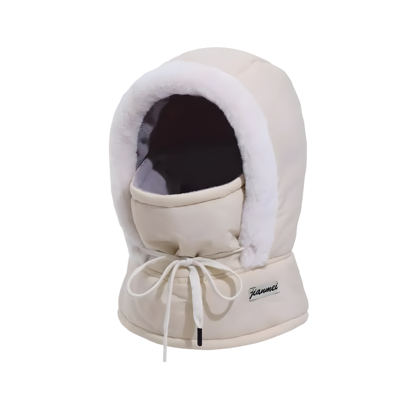 Fuzzy Hooded Head Warmer