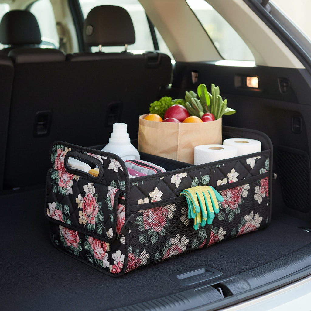 Versatile Car Trunk Organizer | Foldable Water-Resistant Storage Box with 50L Capacity for Efficient Vehicle Storage