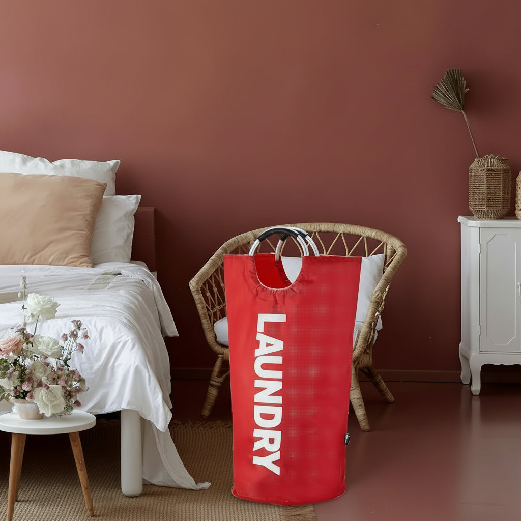 Versatile Foldable Laundry Hamper | Water-Resistant Fabric with 90L Capacity | Space-Saving Design for Organized Laundry