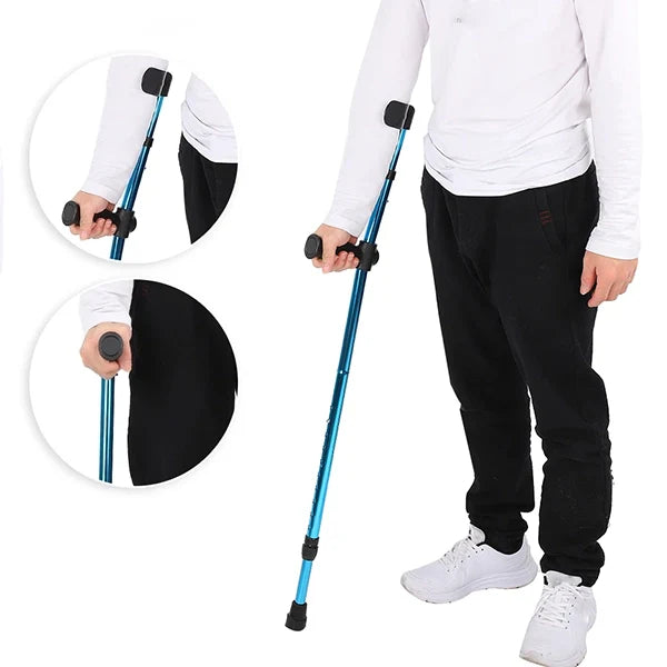 Versatile Mobility Aid | Adjustable Height with Lightweight Design | Compact and Durable for Enhanced Independence
