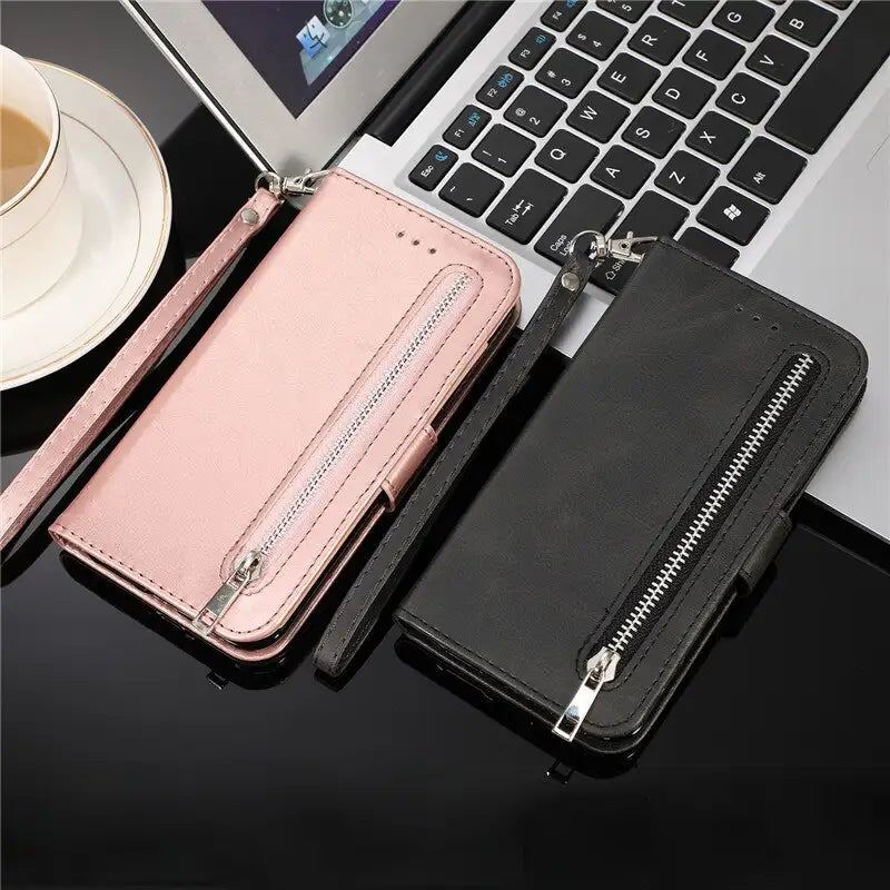 Durable Zip Phone Case for Samsung Devices