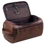 Premium Leather Travel Toiletry Kit Bag - Dotisk