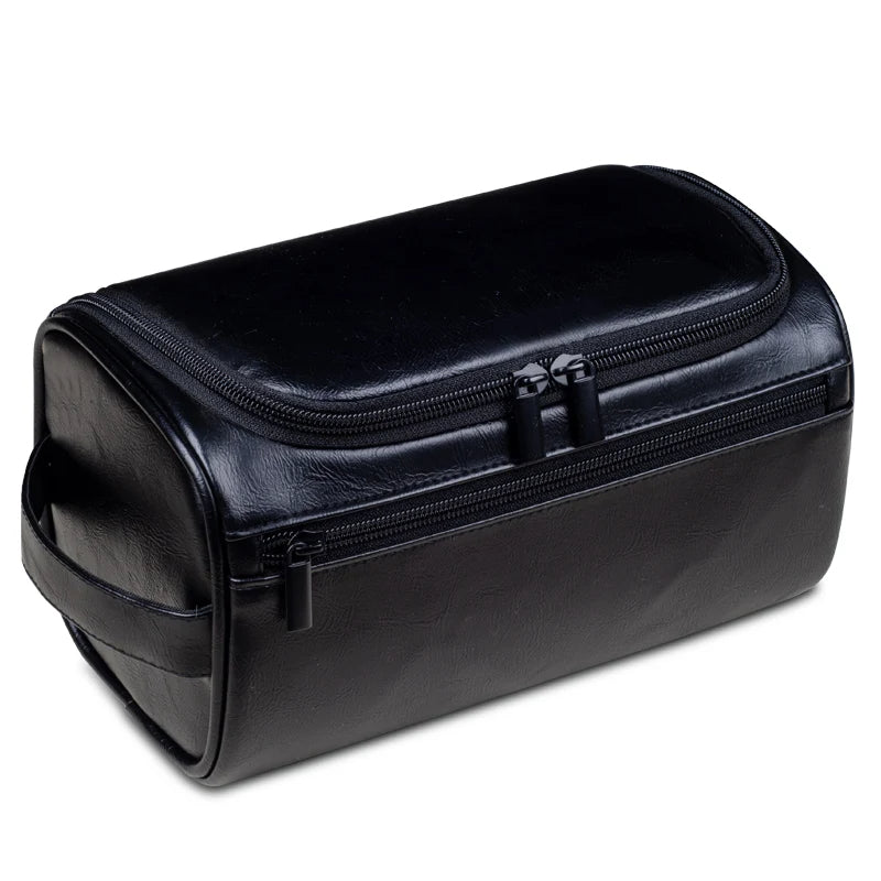 Premium Leather Travel Toiletry Kit Bag