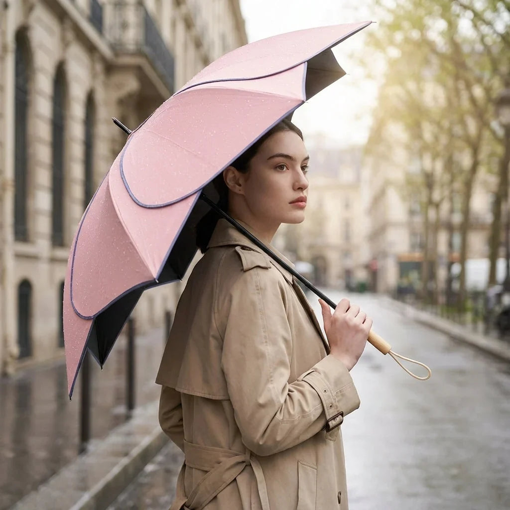 Ladies' umbrella with floral motif