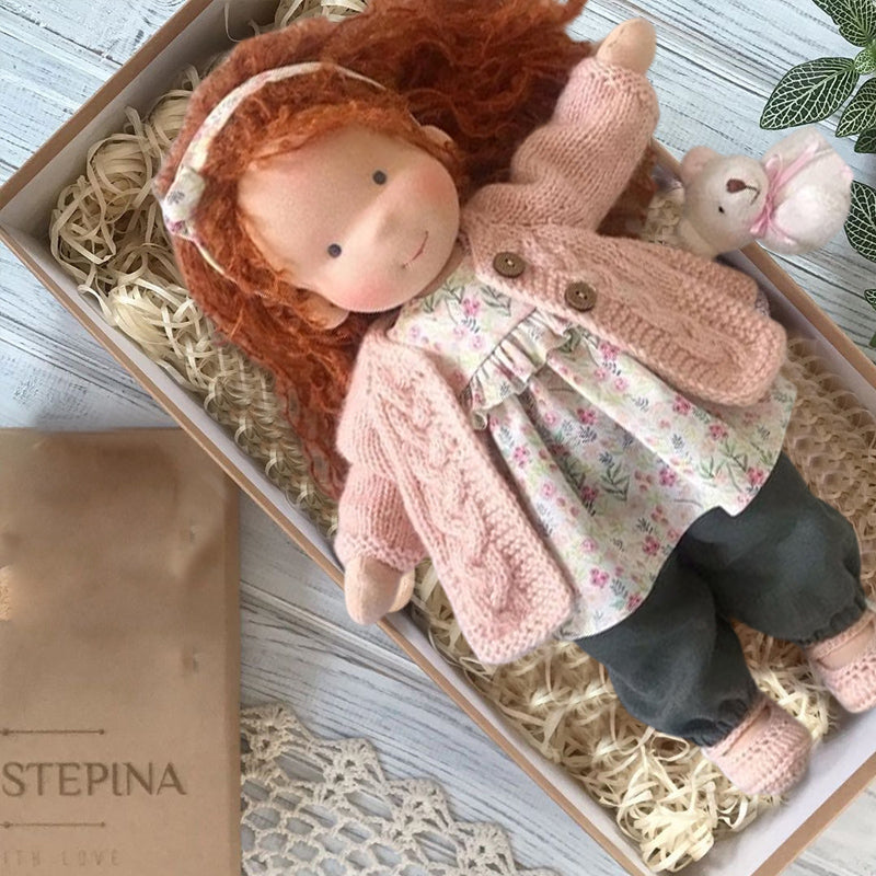 Artisan Wooden Educational Doll for Kids
