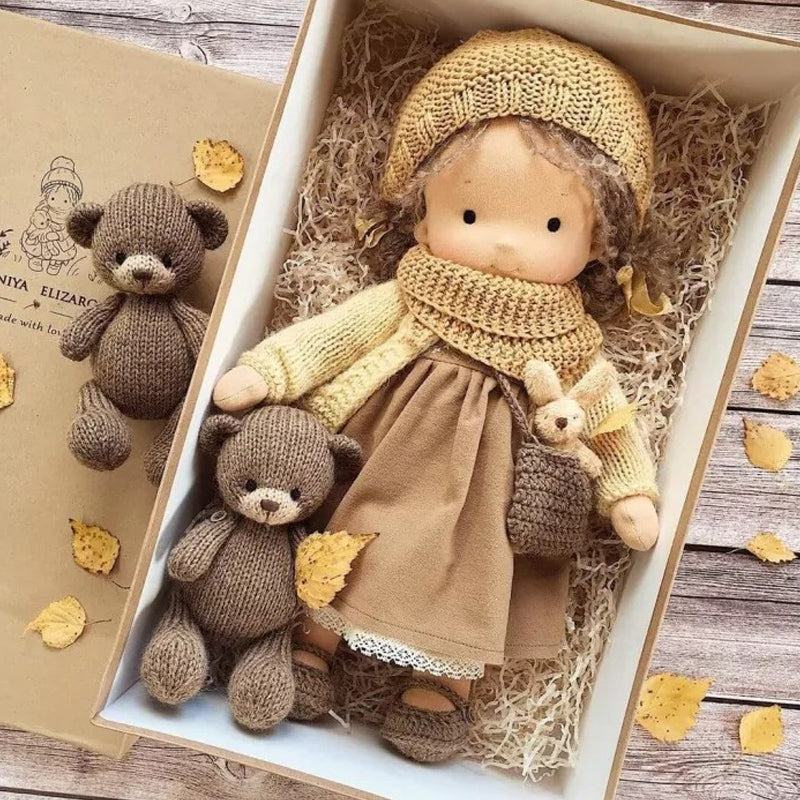 Artisan Wooden Educational Doll for Kids
