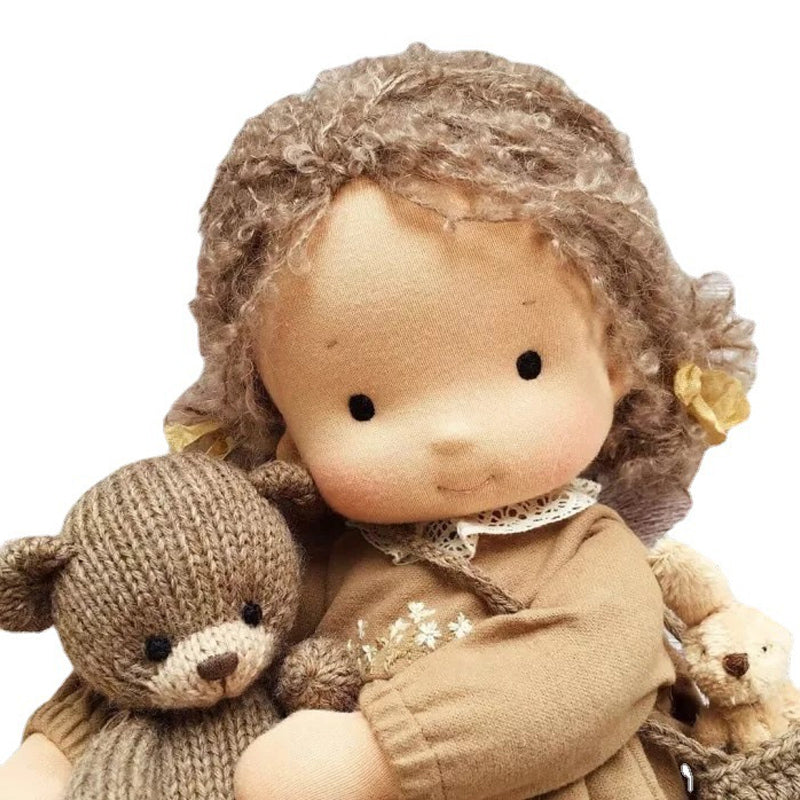 Artisan Wooden Educational Doll for Kids