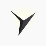 Geometric Triangle Sconce 3W LED Metal Fixture Black White Gold Finish for Hallway Bedroom Accent Lighting Living Room Dining Room Decor