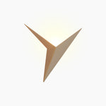 Geometric Triangle Sconce 3W LED Metal Fixture Black White Gold Finish for Hallway Bedroom Accent Lighting Living Room Dining Room Decor