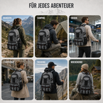 40L Hiking Backpack with USB Charging Port for Multi-Day Treks & Camping Trips – Water-Resistant Outdoor Daypack with Laptop Sleeve