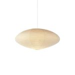 Handmade Rice Paper Sphere Pendant Lamp for Dining Room & Bedroom | Sculptural Ceiling Fixture with Adjustable Cord | E26 Edison Bulb Compat