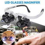 Wearclo | Magnifying Glass with Light & Interchangeable Lenses | 8x, 15x, 23x Magnification for Precision Viewing