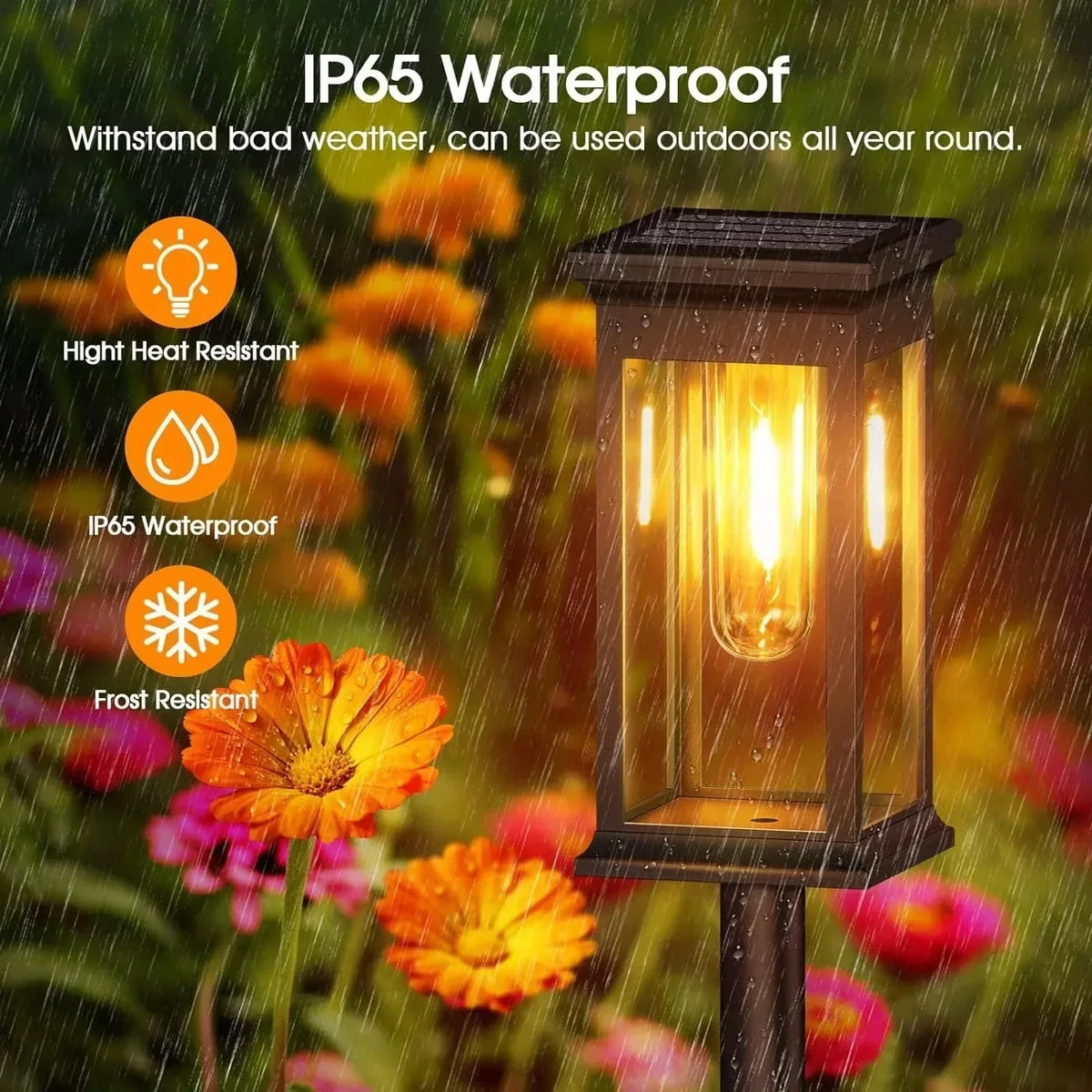 Waterproof Solar Garden Pathway Lights