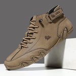 Supportive Leather Shoes with Arch Support Platform for All-Day Comfort – Breathable & Water-Resistant Non-Slip Sole for Men & Women