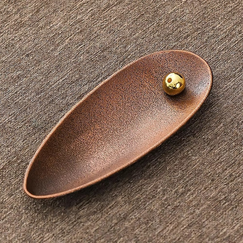 Zircon Incense Holder - Durable Copper, Adjustable Angle