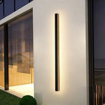 Linear LED Outdoor Sconce 79 Inch Water-Resistant Metal Wall Light for Patio Garden Facade Pathway Modern Exterior Minimalist Architecture Fixtur