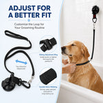 Dotisk Hands-Free Dog Bathing & Grooming Suction Cup Tether - Less Chasing, Easier At-Home Grooming