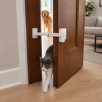 Dotisk Adjustable Pet Door Latch for Litter Rooms - Let Cats In & Help Keep Dogs Out