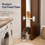 Dotisk Adjustable Pet Door Latch for Litter Rooms - Let Cats In & Help Keep Dogs Out