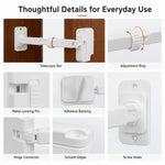 Dotisk Adjustable Pet Door Latch for Litter Rooms - Let Cats In & Help Keep Dogs Out