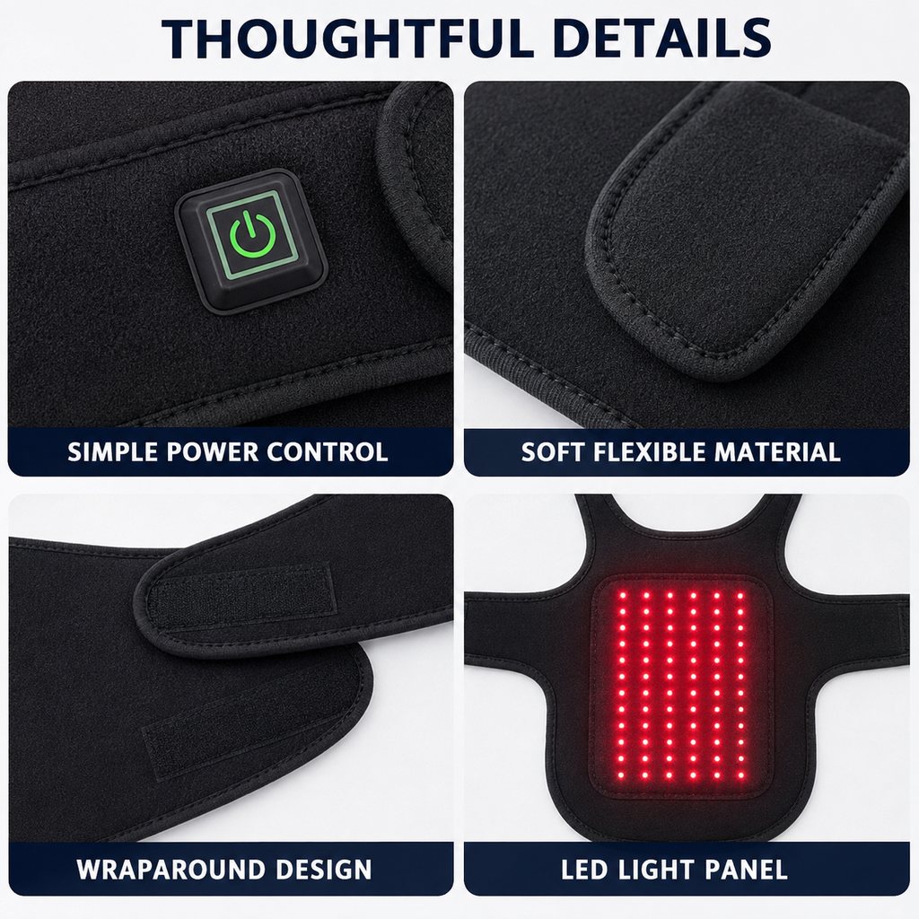 Dotisk Pet Red Light Therapy Vest for Dogs & Cats – 660nm + 850nm Near-Infrared for Back, Hip, Joint & Muscle Comfort – USB or Rechargeable