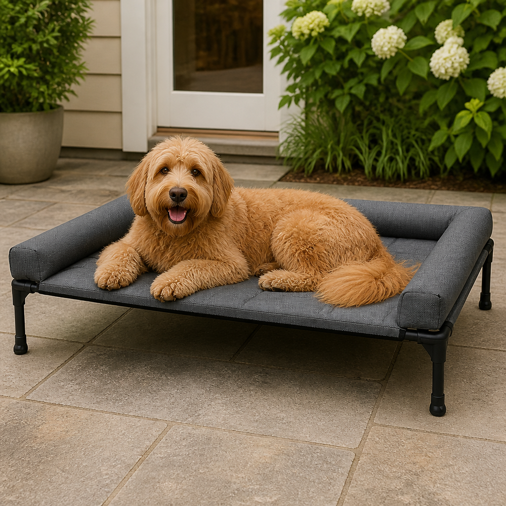 Dotisk Elevated Cooling Mesh Dog Bed (Removable Pillow-Top)
