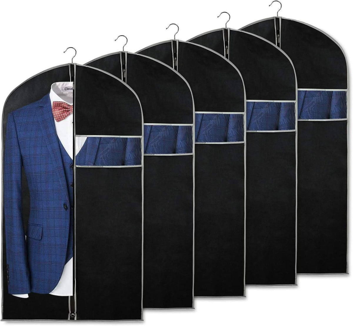 10-Pack Garment Storage Covers with Window