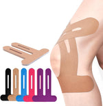 Pre-Cut Kinesiology Tape for Knee Support – 150% Stretch Cotton Athletic Tape & Stability During Sports & Daily Activity
