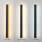 Linear LED Outdoor Sconce 79 Inch Water-Resistant Metal Wall Light for Patio Garden Facade Pathway Modern Exterior Minimalist Architecture Fixtur