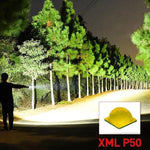 Rechargeable LED Tactical Flashlight USB Zoom Adjustable 90000 Lumen Handheld Torch for Camping Hiking Emergency