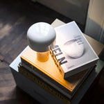 Rechargeable LED Mushroom Desk Lamp 8.3 in Cordless Touch Dimmer Warm White Portable Nightstand Light for Bedroom Living Room Patio Outdoor