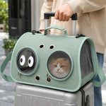 Dotisk Breathable Cat Travel Carrier for Road Trips & Vet Visits - Structured Foldable Soft-Sided Pet Bag
