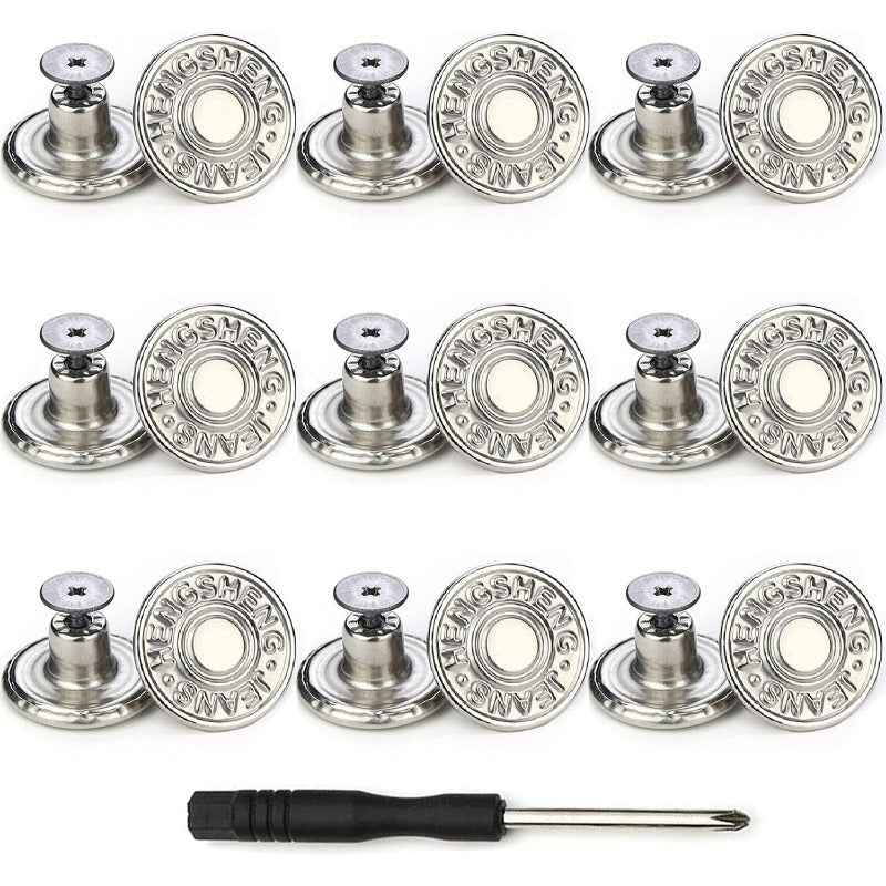 Easy Fit Denim Jeans Button Replacement Set