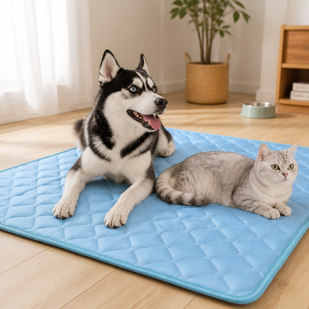 Dotisk Ice Silk Cooling & Breathable Pet Mat (Machine Washable)